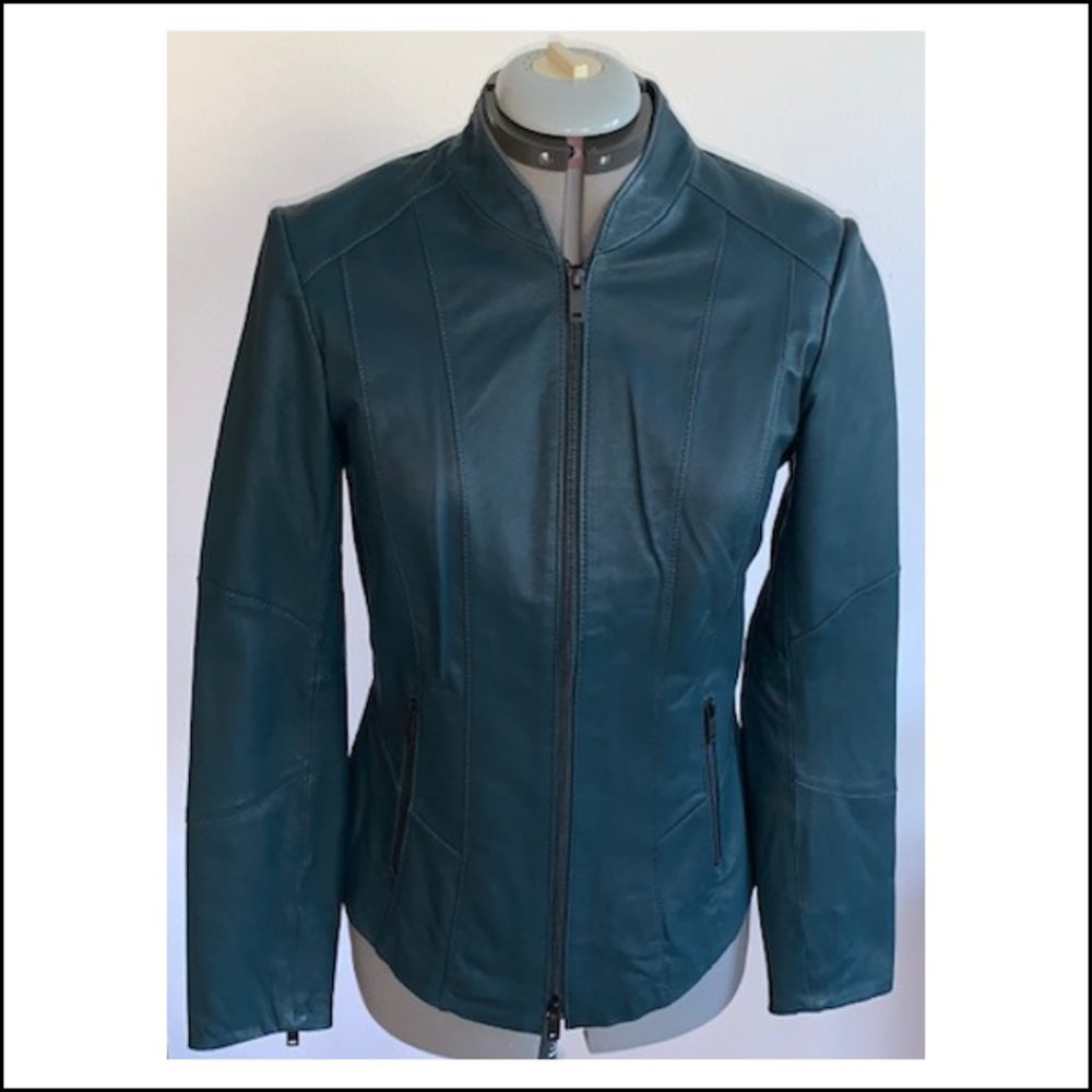Danier Leather - Teal Leather Jacket